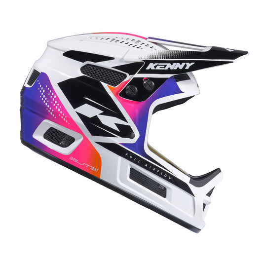 KENNY RACING Helmet - Elite Graphic + - White Gradient